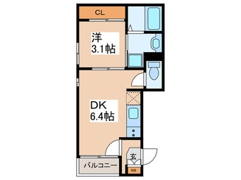 間取図 ハーモニーテラス御崎Ⅱ