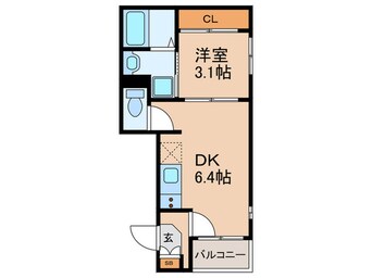 間取図 ハーモニーテラス御崎Ⅱ