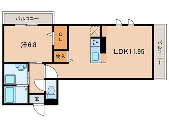 間取図 DｰROOM天神　B棟
