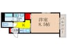 モレス・ヴィラ池田 1Kの間取り