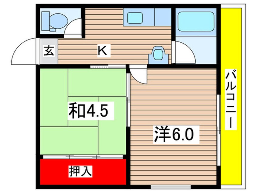 間取図 コーポラス成田