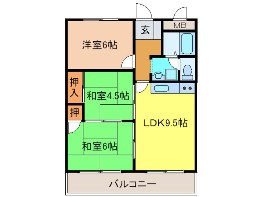 間取図 カルム緑地