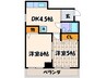 サンビラ大手前 2DKの間取り