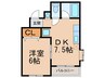サンコー第二ビル 1DKの間取り