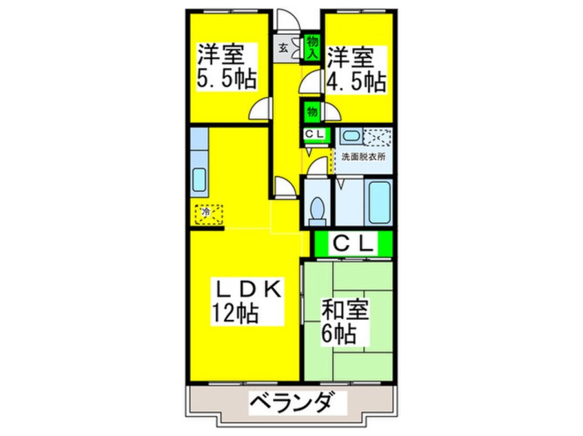 間取図 ルミエール千代田