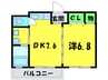 MSone 1DKの間取り