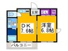 MSone 1DKの間取り