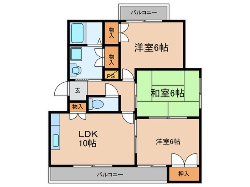 間取図 ファミール上田