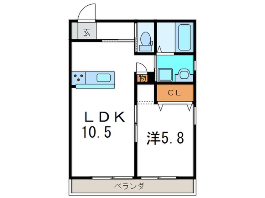 間取図 プランドール北昭和