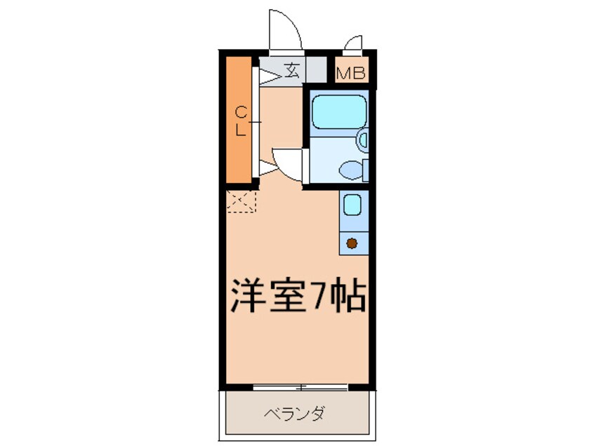 間取図 ハイツ衣笠