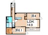 エミネンス 2LDKの間取り