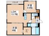 エミネンス 2LDKの間取り