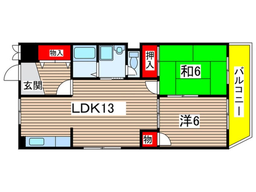 間取図 第２モンセリバァ