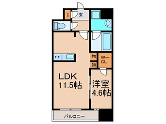 間取図 ｶｰｻﾚｸﾞﾗｽ福島野田