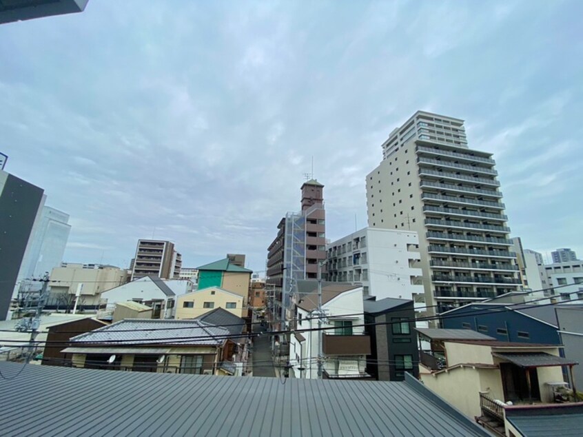 室内からの展望 ｶｰｻﾚｸﾞﾗｽ福島野田