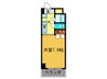 セント吉翔 1Kの間取り