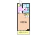 トアロ－ドＷるい 1Kの間取り