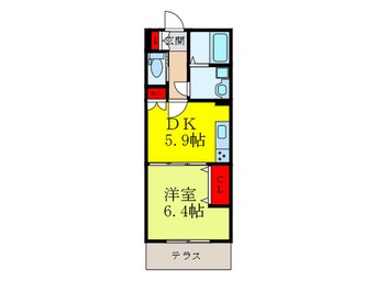 間取図 プレセアコート花園Ｂ棟