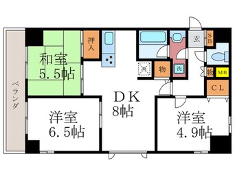 間取図 ＡＢＬＥ創久五条大宮