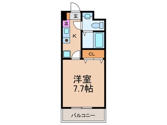 間取図 カスケード名谷