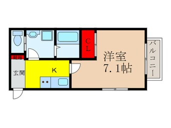 間取図 T`sTERRACE　Ishibashi　WEST