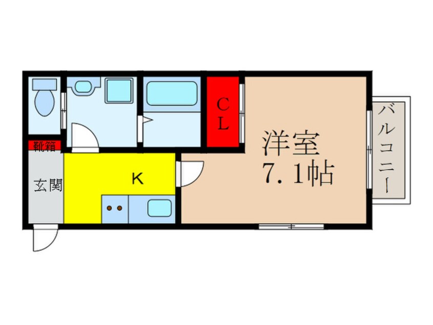 間取図 T`sTERRACE　Ishibashi　WEST