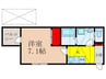 T`sTERRACE　Ishibashi　WEST 1Kの間取り