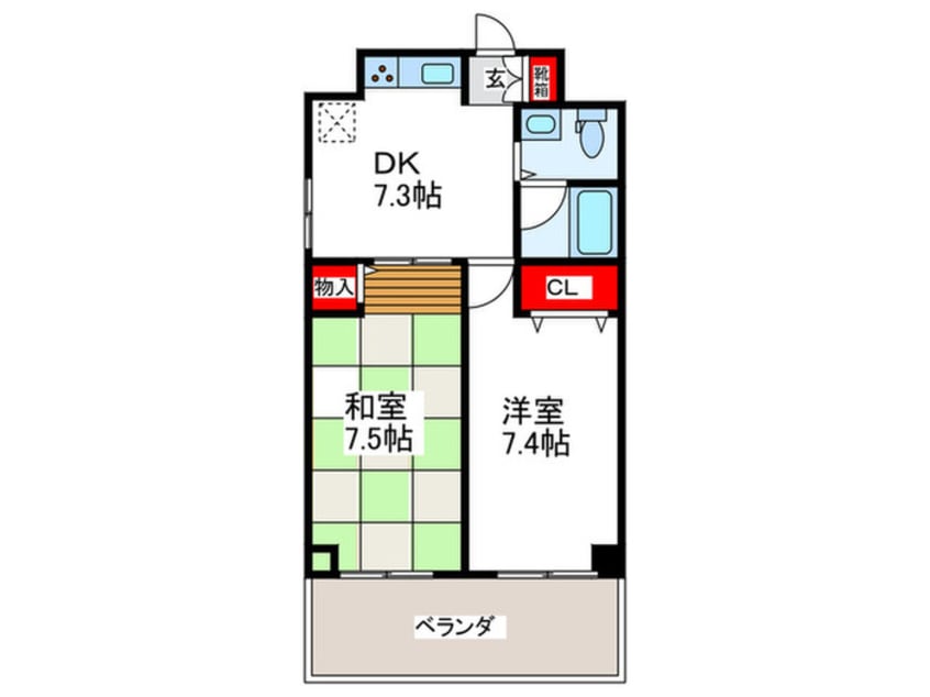 間取図 ルミエール高津