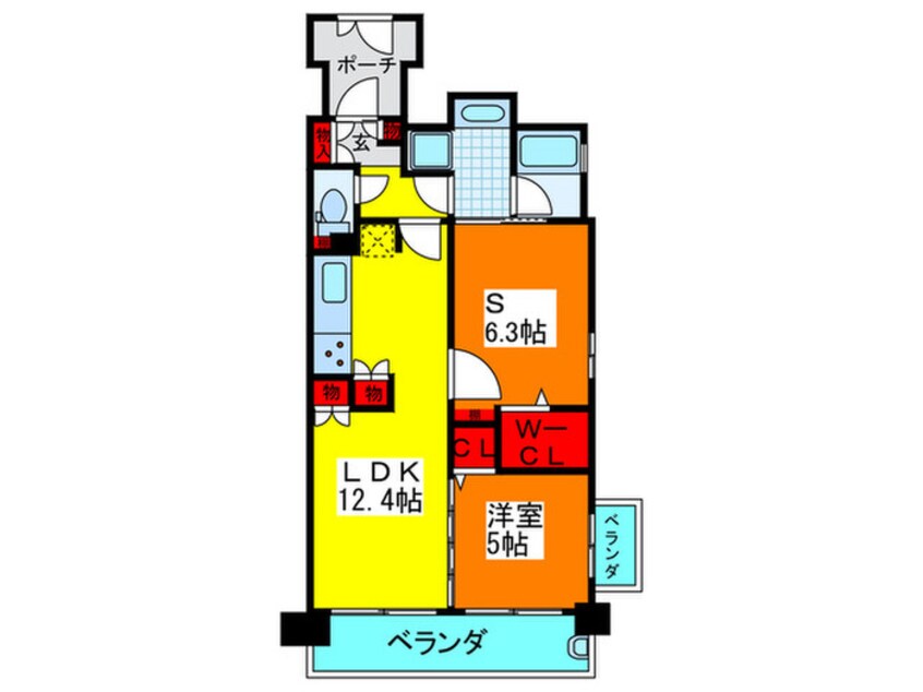 間取図 ｴｽﾃﾑｺ-ﾄ京橋ｾﾚﾌﾞⅠﾎﾟ-ﾗｽﾀ-(902)