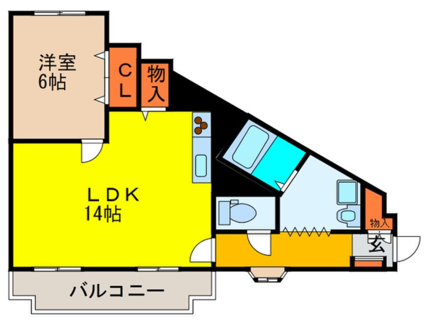 間取図 グリーンロータスⅠ