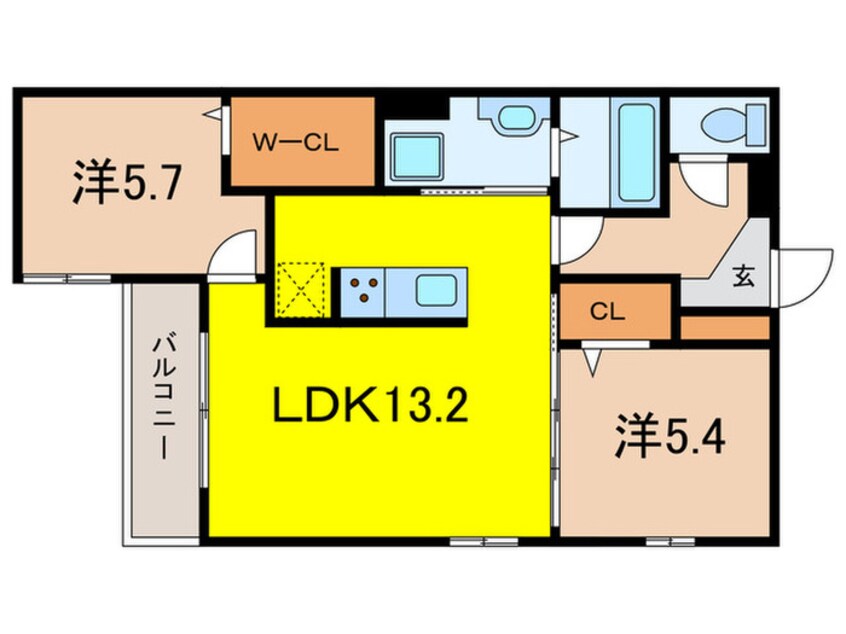 間取図 サンパティーク住吉