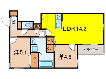 間取図 サンパティーク住吉