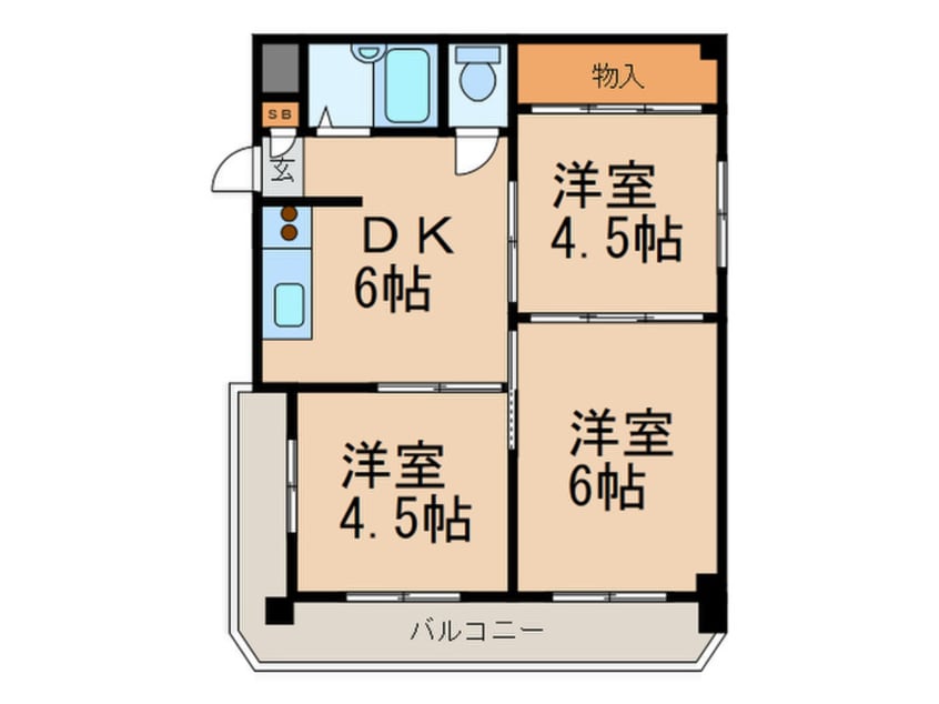 間取図 フォルム六甲道