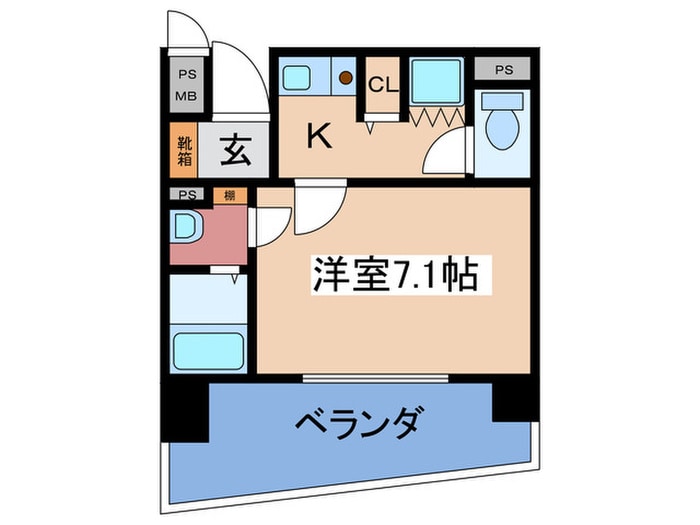 間取り図 ファミ－ル・リブル梅田東(1006)