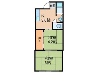 間取図 駒川マンション