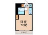 メーベルハイツA棟 1Rの間取り