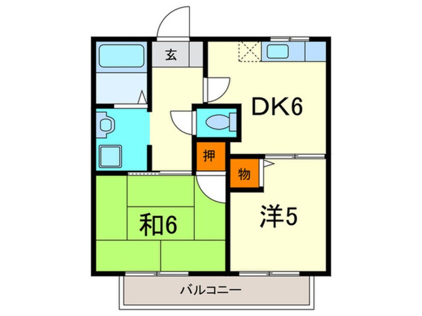 間取図 ドミ－ル西宮北口