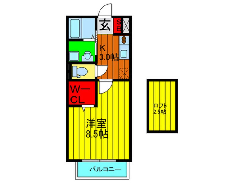 間取図 ブル－スカイ山宗