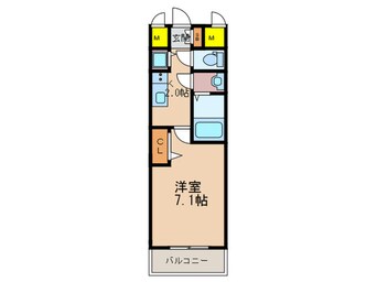 間取図 ﾌﾟﾚｻﾝｽ野田阪神駅前ｻﾞ･ﾌｧｰｽﾄ(702