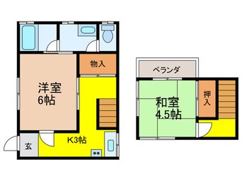 間取図 花屋敷1丁目テラスハウス