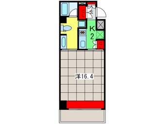 間取図 アーデンタワー南堀江