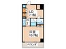 アーデンタワー南堀江 1LDKの間取り