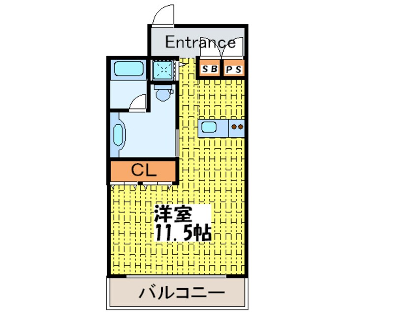 間取図 アーデンタワー南堀江