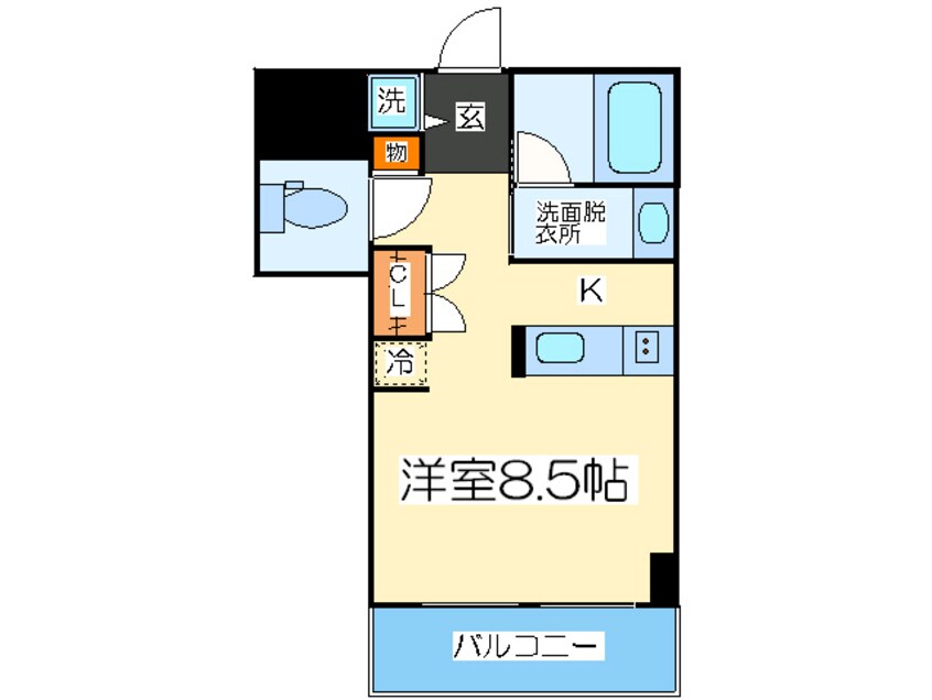 間取図 アーデンタワー南堀江