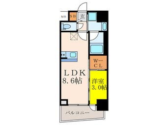 間取図 セレニテ江坂グランデ