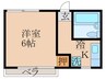 シエ・モア・クレ－ル 1Kの間取り