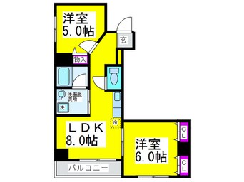 間取図 シティコ－ト大小路