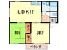 ルミエ 2LDKの間取り