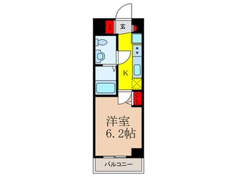 間取図 エグゼ江坂WEST（203）