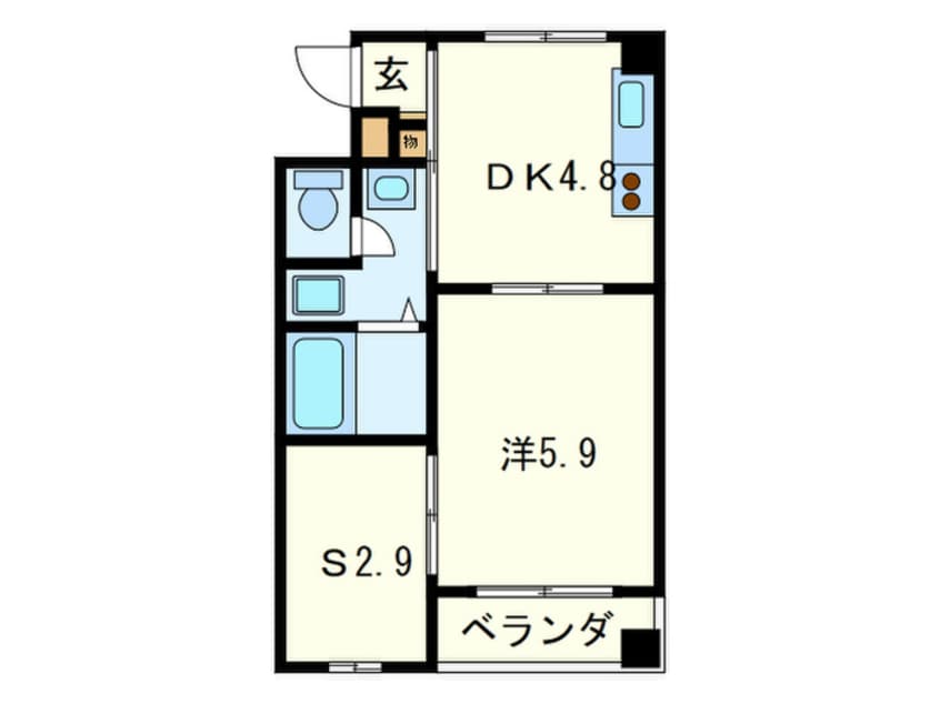 間取図 グランペール六甲
